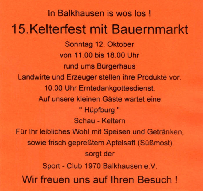 Markt-Einladung